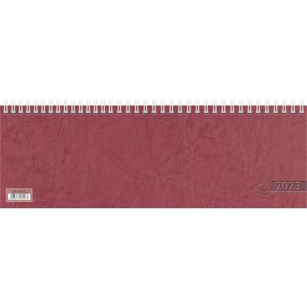 Querkalender 29,7x10cm 1 Woche auf 1 Seite rot Kalendarium 2023