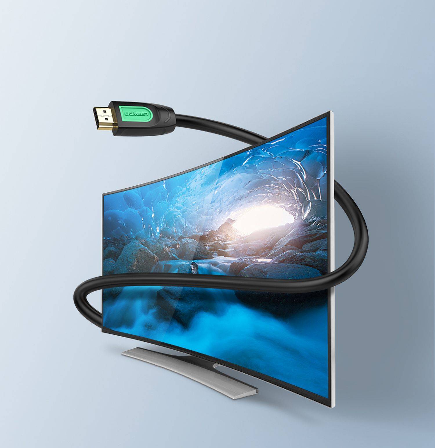 Ugreen Kabel HDMI Kabel 4K 60 Hz 2 m Videokabel Adapter Schwarz-Gelb