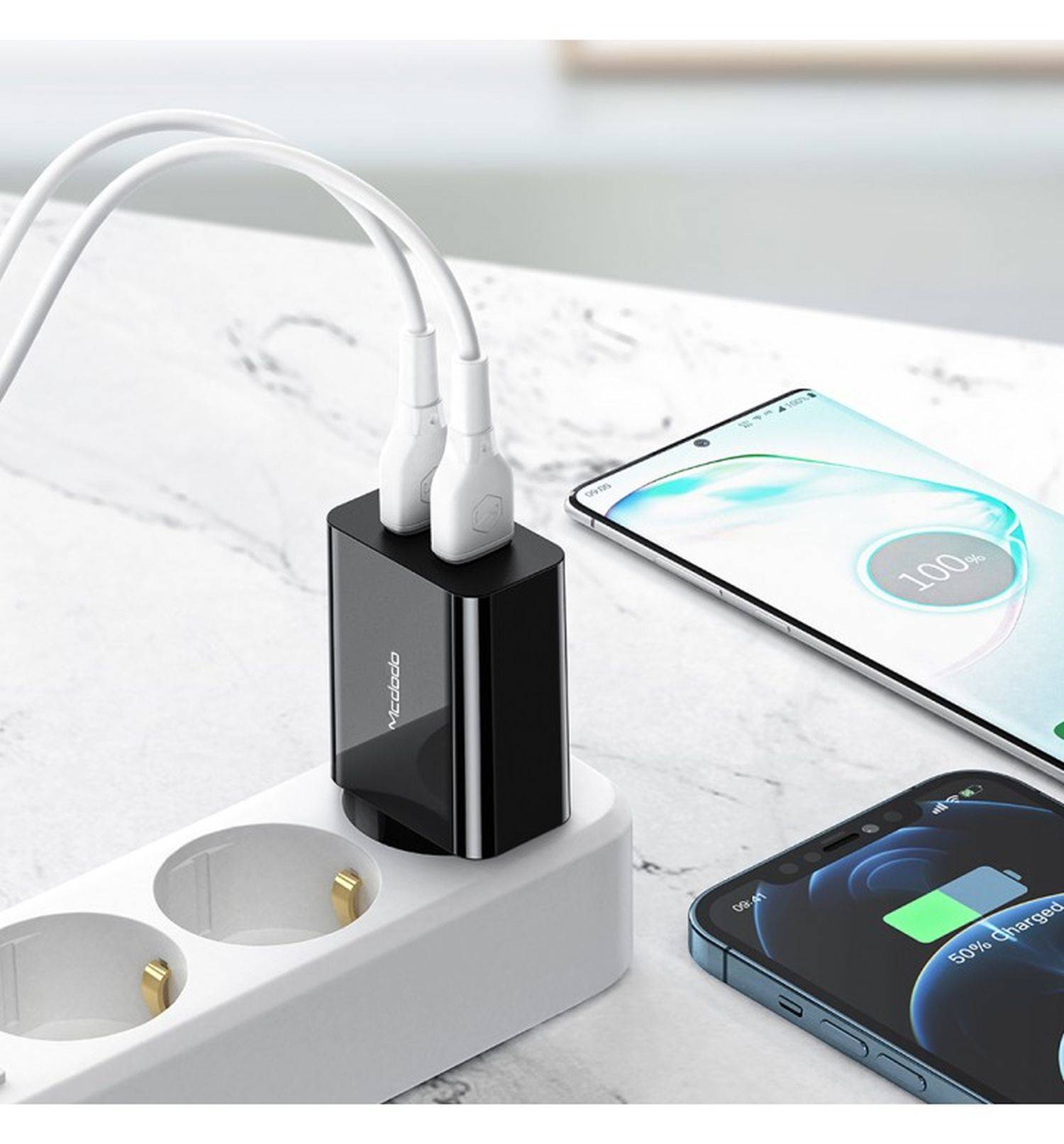 Mcdodo 18W 2x USB AC Schnellladung Ladegerät Scnhnellladegerät Netzteil 2x USB-Ports