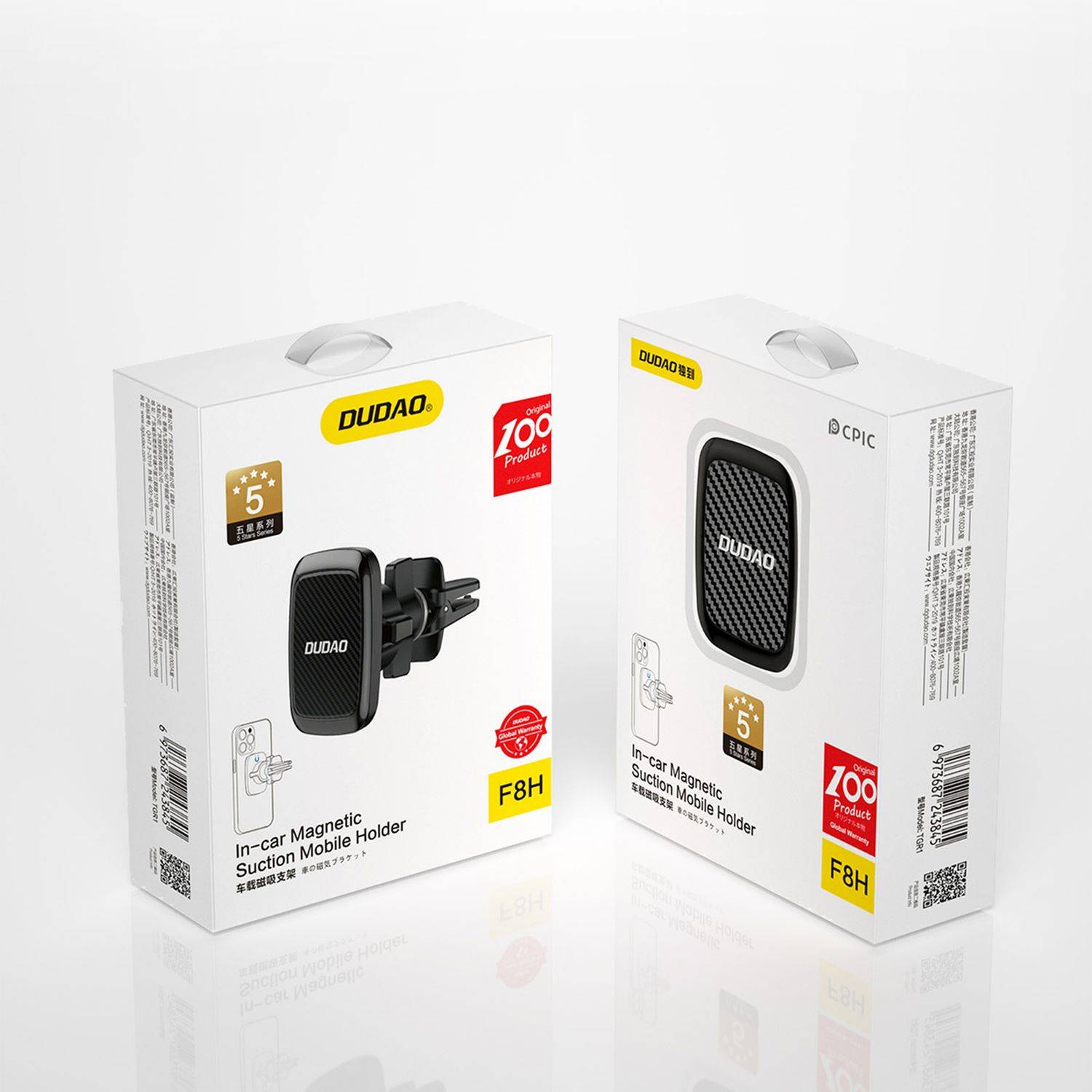 KFZ Handy Halterung Magnetischer Autotelefonhalter Magnetische Lüftungshalterung für alle Smartphones schwarz