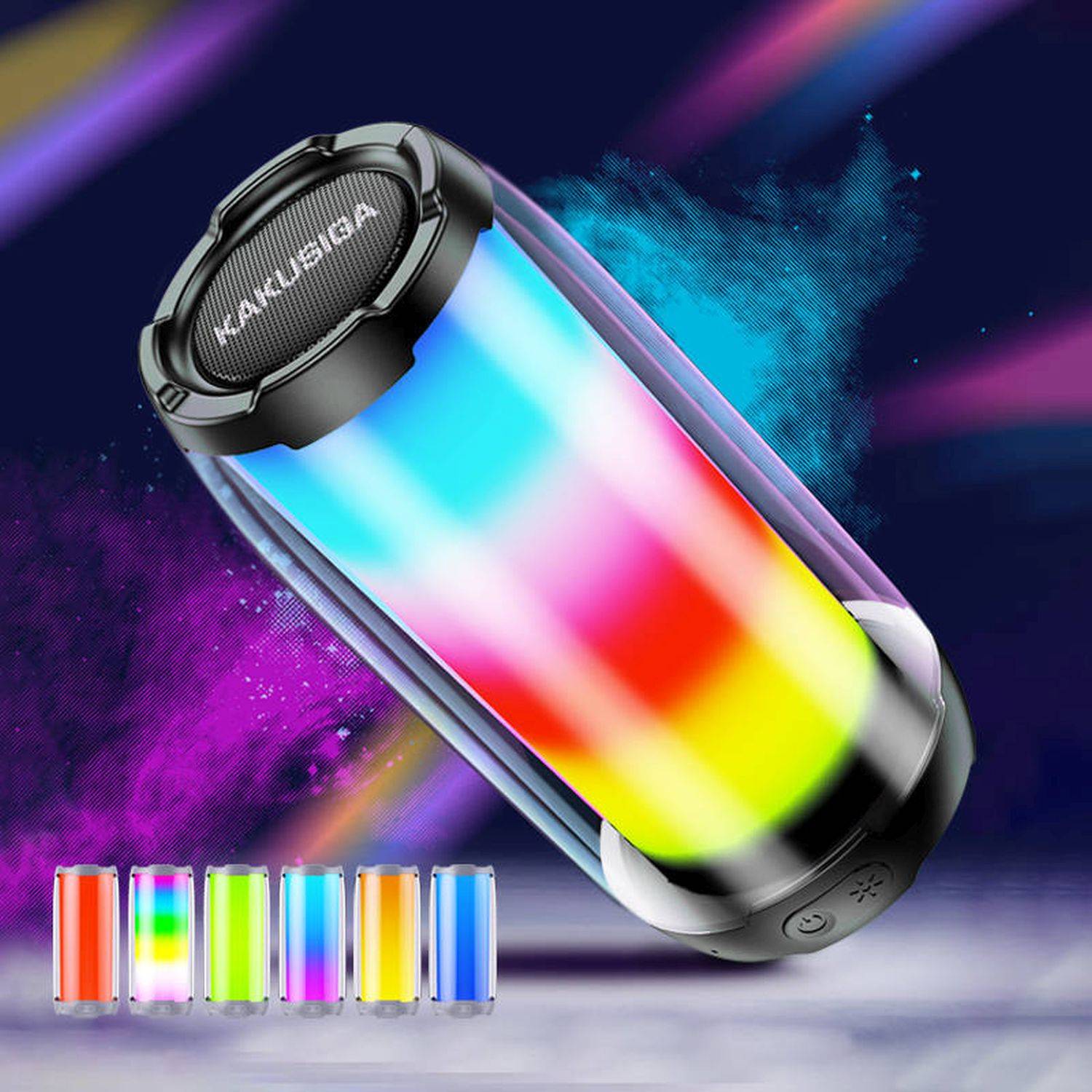 Kaku 10W RGB 360 Sound Lautsprecher Bluetooth Wireless V5.0 Wireless Speaker USB Disk Aux TF Card