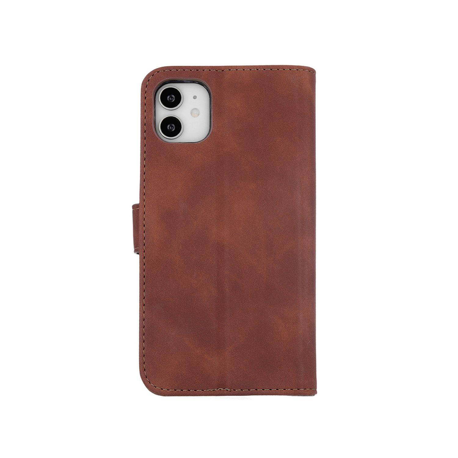 Smart Velvet Case Tasche Hülle kompatibel mit Samsung Galaxy A13 4G Cover Magnet Buch-Tasche Braun