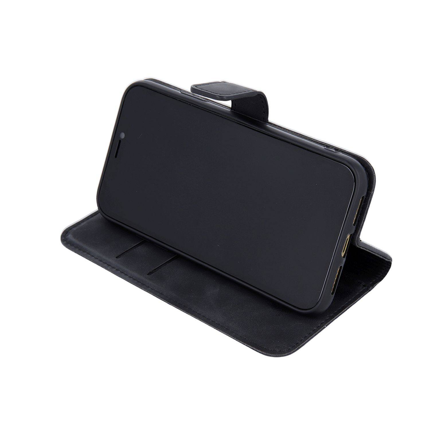 Smart Velvet Case Tasche Hülle kompatibel mit Xiaomi 12 5G Cover Magnet Buch-Tasche Schwarz