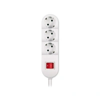 ALING-CONEL 3-fach Schutzkontakt Steckdosenleiste mit Ein/Aus Schalter 16A/ 250V~ (1,5m Verbindungskabel) Weiß ALING-CONEL 3-fach Schutzkontakt Steckdosenleiste mit Ein/Aus Schalter 16A/ 250V~ (1,5m Verbindungskabel) Weiß