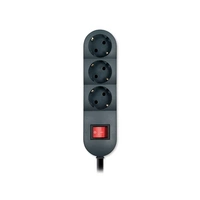 ALING-CONEL 3-fach Schutzkontakt Steckdosenleiste mit Ein/Aus Schalter 16A/ 250V~ (10 m Verbindungskabel) Anthrazit ALING-CONEL 3-fach Schutzkontakt Steckdosenleiste mit Ein/Aus Schalter 16A/ 250V~ (10 m Verbindungskabel) Anthrazit