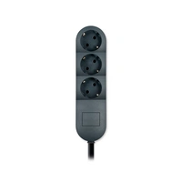 ALING-CONEL 3-fach Schutzkontakt Steckdosenleiste 16A/ 250V~ (10 m Verbindungskabel) Anthrazit ALING-CONEL 3-fach Schutzkontakt Steckdosenleiste 16A/ 250V~ (10 m Verbindungskabel) Anthrazit