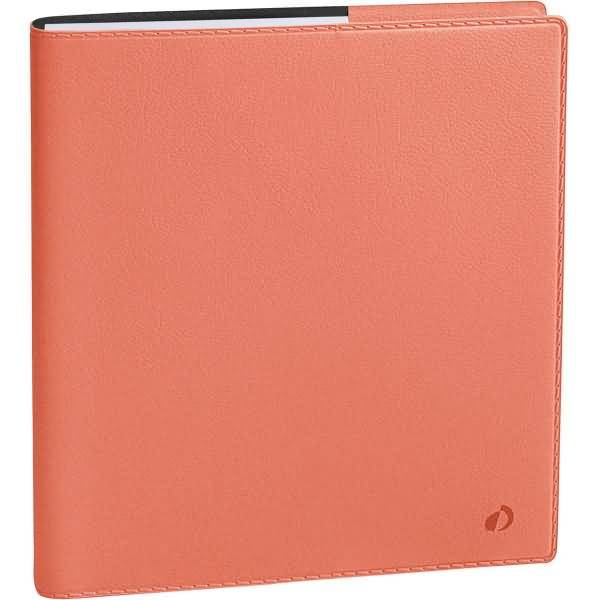 Buchkalender Executif 16x16cm Toscana korallenrosa 2024