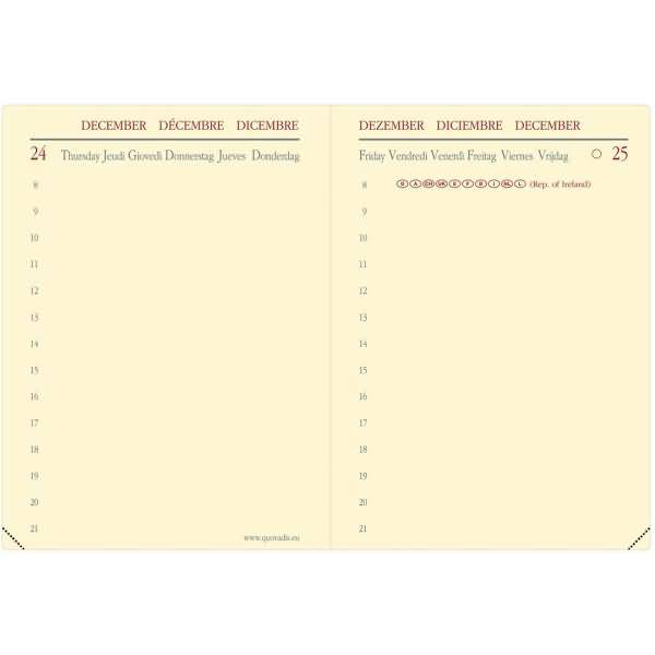 Kalender Miniday 7x10cm Soho stahlblau 2026