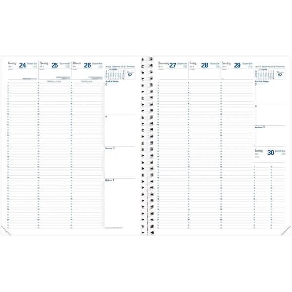 Buchkalender Eurequart 24x30cm Club navyblau 2026