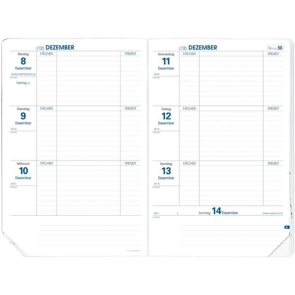 Lehrerkalender Texthebdo Club navy 2022/2023