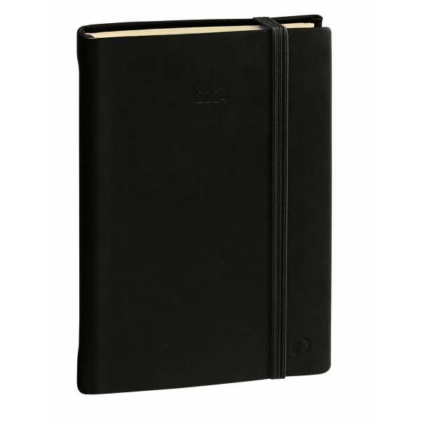 Buchkalender Daily 24 16x24cm Silk schwarz 2027