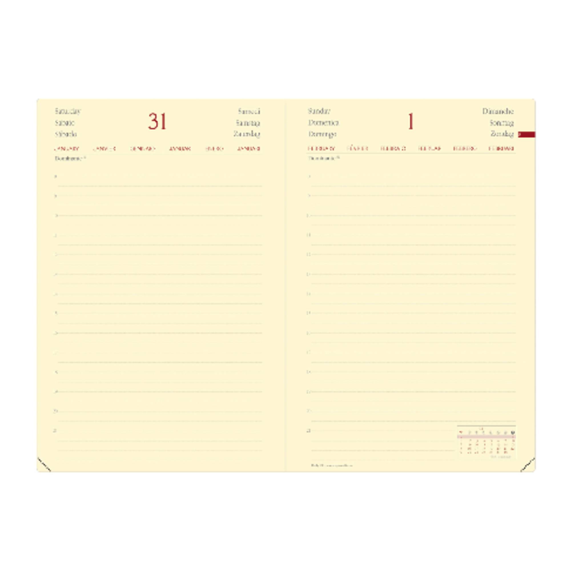 Quo Vadis Kalender Daily 21 375012Q sw