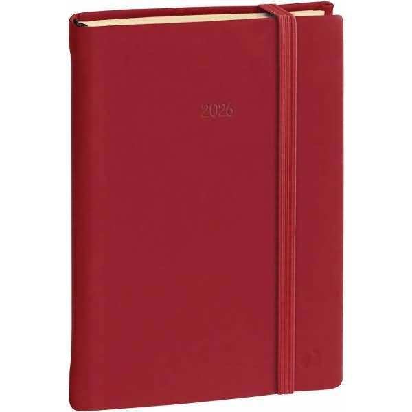 Buchkalender Daily 21 13x21cm Silk bordeaux 2027