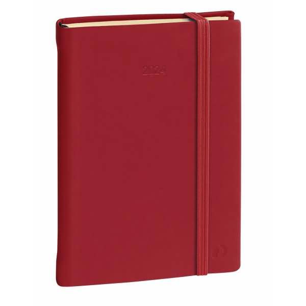 Buchkalender Daily 17 12x17cm Silk bordeaux 2027