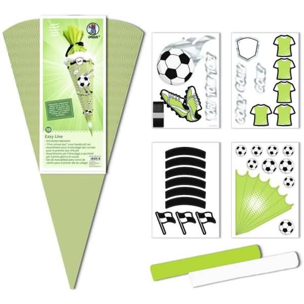 Schultüten-Dekorationsset 350g/qm Fußball