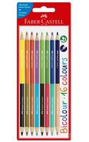 FABER-CASTELL - Buntstifte Bicolor 8er Blisterkarte