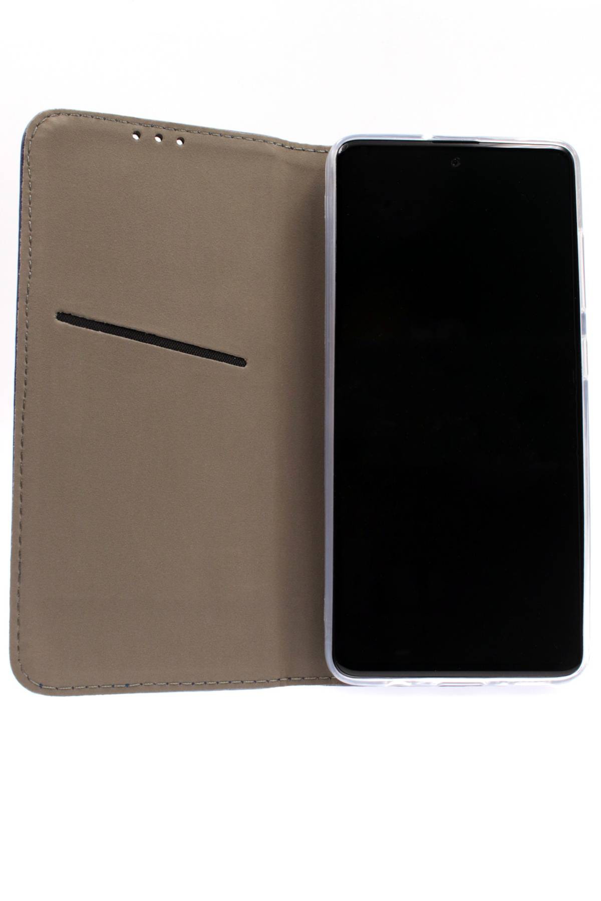 JAMCOVER Bookcase Smooth & Safe Marineblau für Samsung Galaxy A36 5G, Galaxy A56 5G - Handytasche mit Kartenfach und Standfunktion
