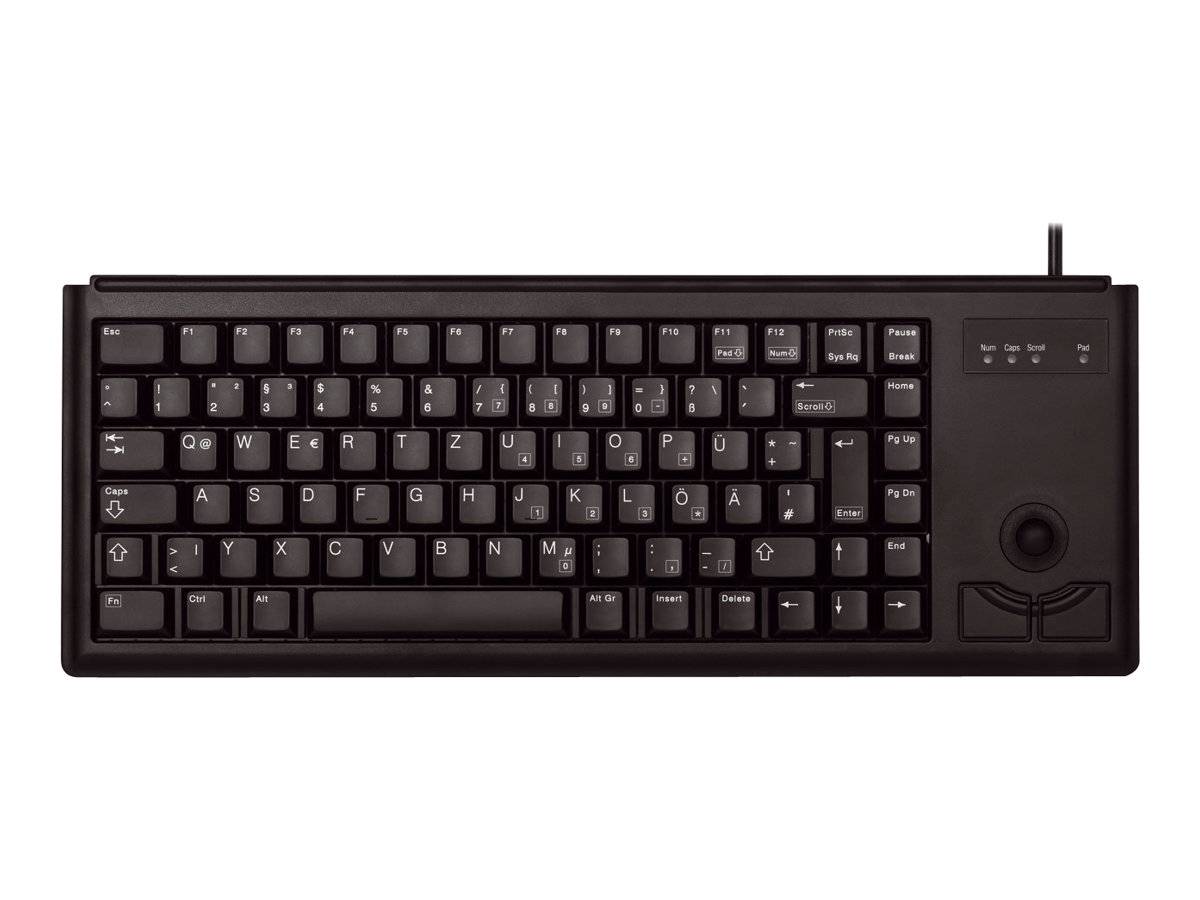Cherry Compact-Keyboard G84-4400 - Tastatur - USB - Französisch - Schwarz