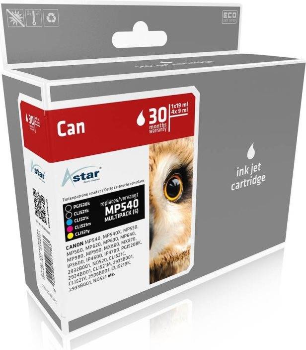 ASTAR 5er-Pack - Schwarz, Gelb, Cyan, Magenta - kompatibel - Tintenpatrone - für