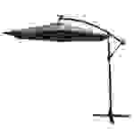 300cm LED Ampelschirm Sonnenschirm - Grau