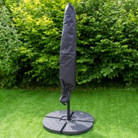 300cm LED Ampelschirm Sonnenschirm mit fächerförmigem Sockel - Grün 300cm LED Ampelschirm Sonnenschirm mit fächerförmigem Sockel - Grün