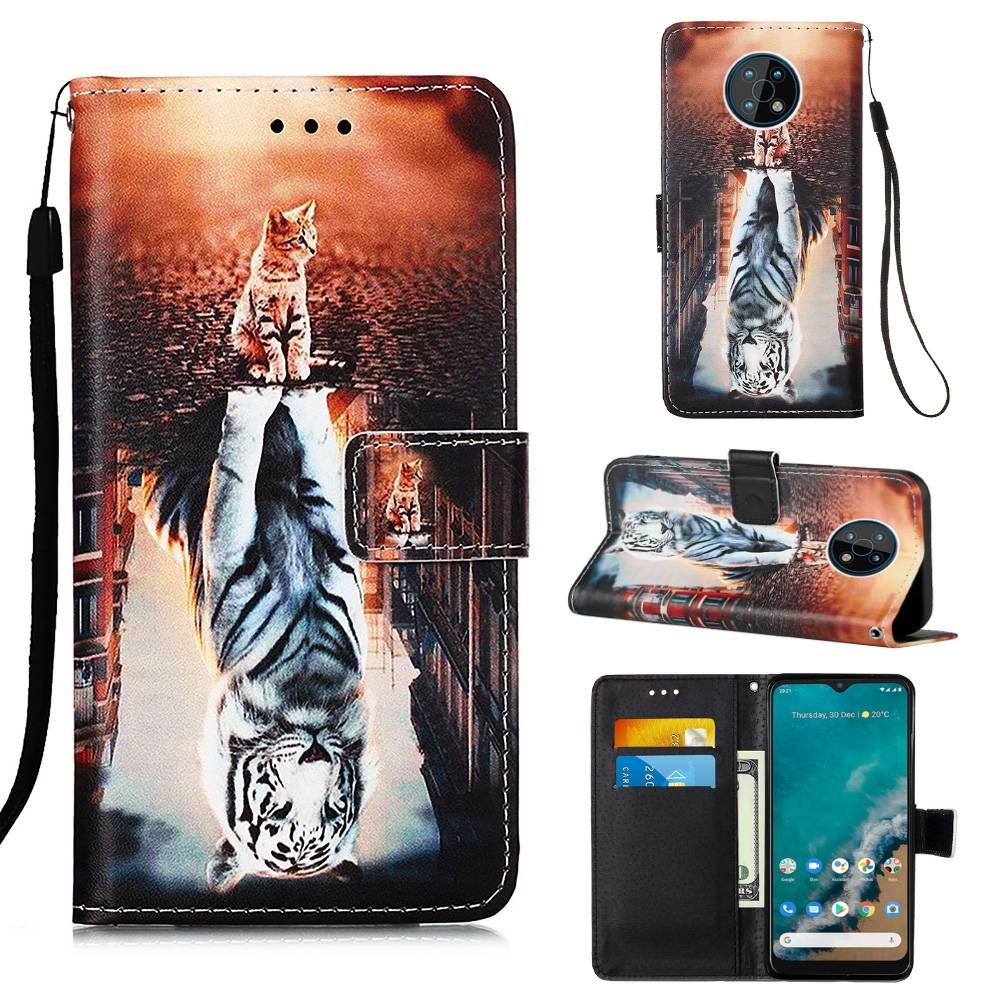 Für Nokia G50 Kunstleder Handy Tasche Book Motiv 10 Schutz Hülle Case Cover Etui Neu