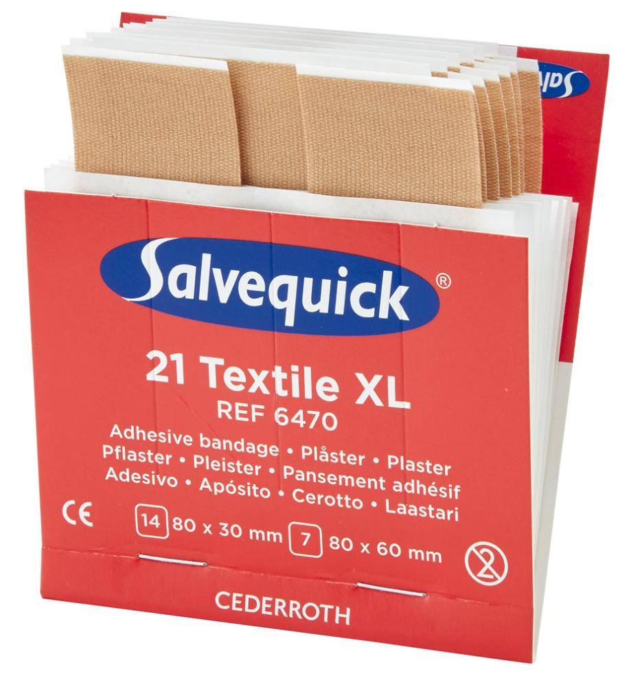 Salvequick Nachf.6x21Pfl.Textil extra groß