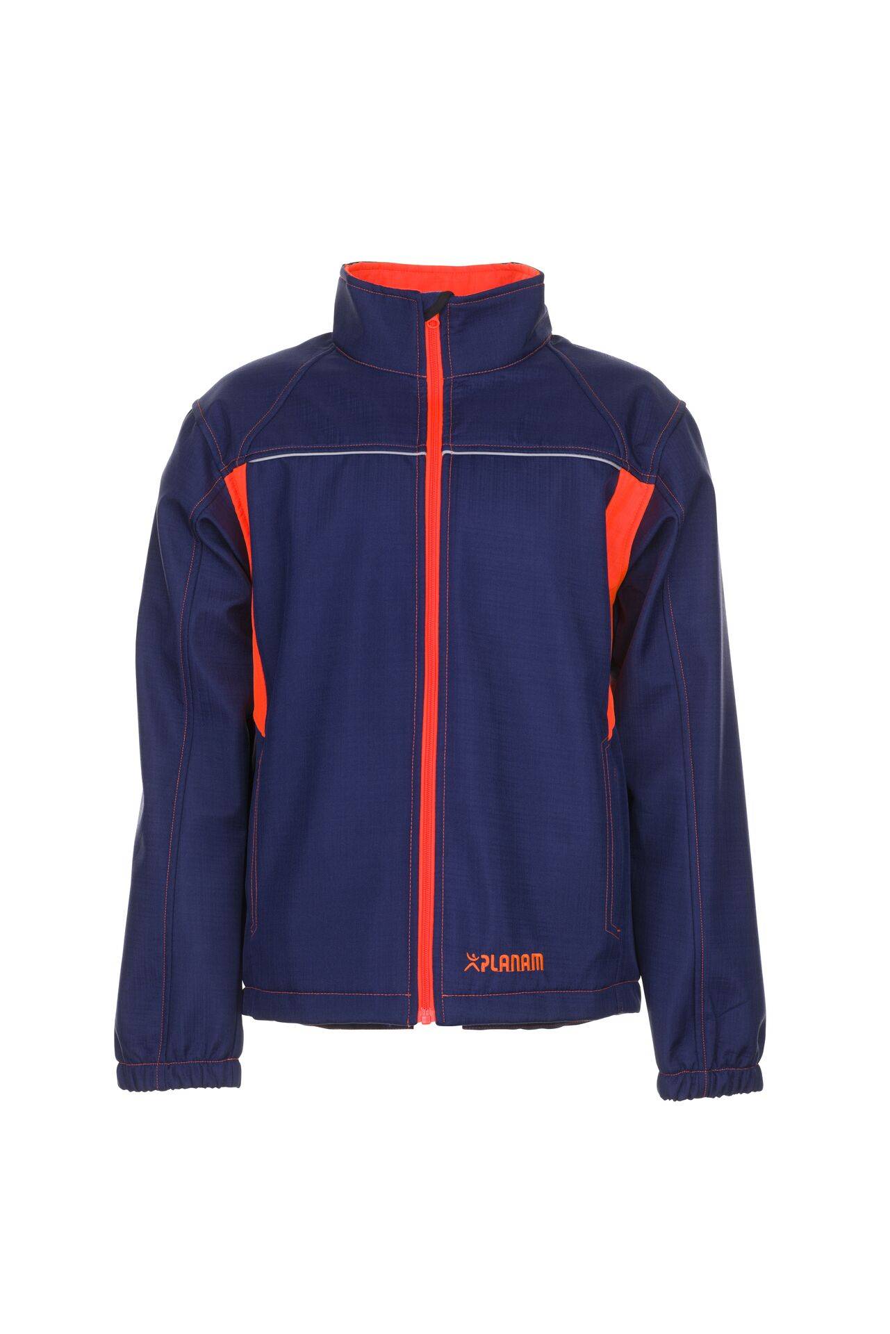 PLANAM Softshelljacke marine/orange Basalt Neon Gr. M