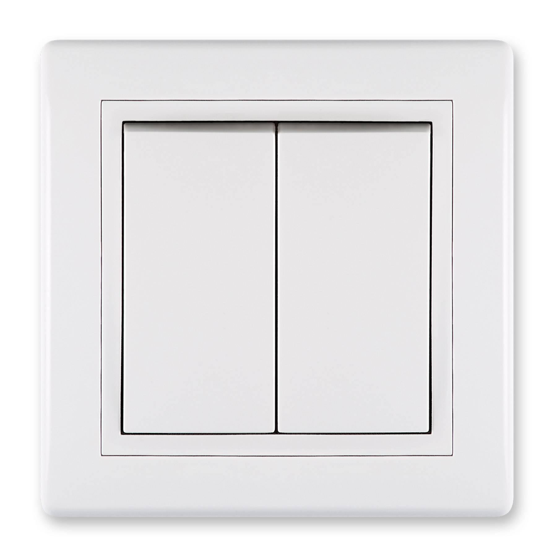 ALING-CONEL Unterputz-Serienschalter 10AX/250V~ inkl.Rahmen Weiß