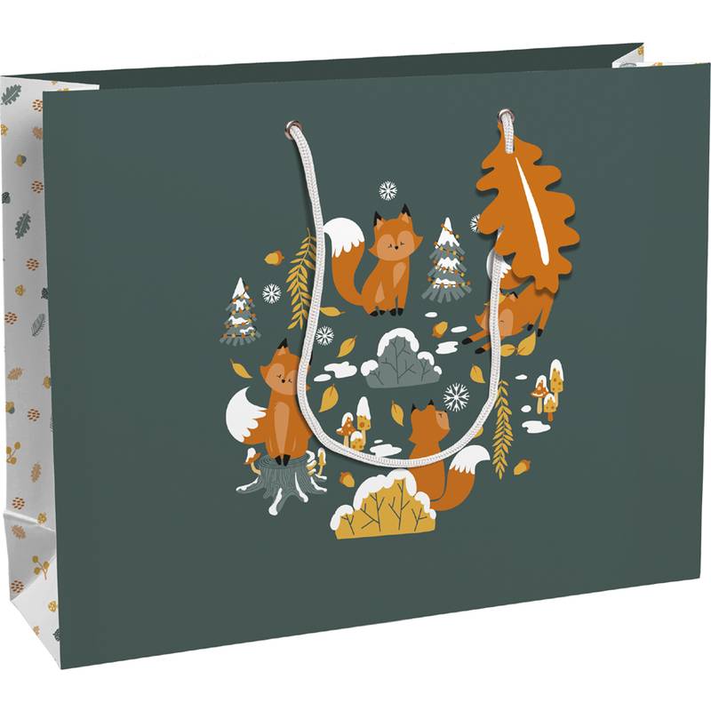 Clairefontaine Weihnachts-Geschenktüte "Fox", groß