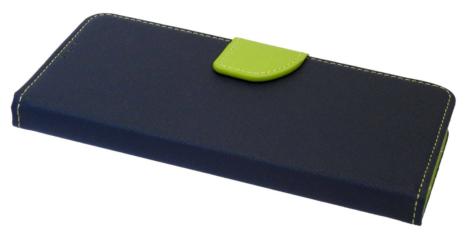 Buch Tasche "Fancy" kompatibel mit XIAOMI REDMI NOTE 11T 5G Handy Hülle Etui Brieftasche Schutzhülle mit Standfunktion, Kartenfach Blau-Grün