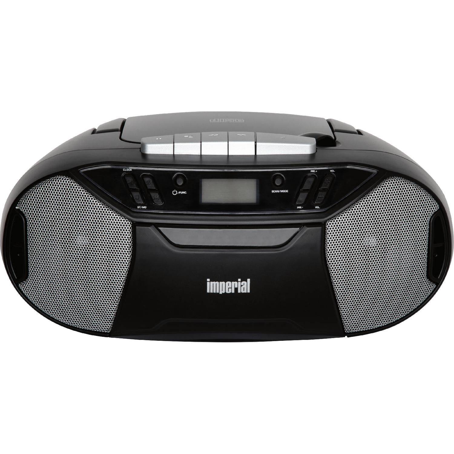 DABMAN PBB 1 CD-Player (DAB+, FM-Radio, Kassettenabspieler, Kopfhöreranschluss, LC-Display, Netz- oder Batteriebetrieb)