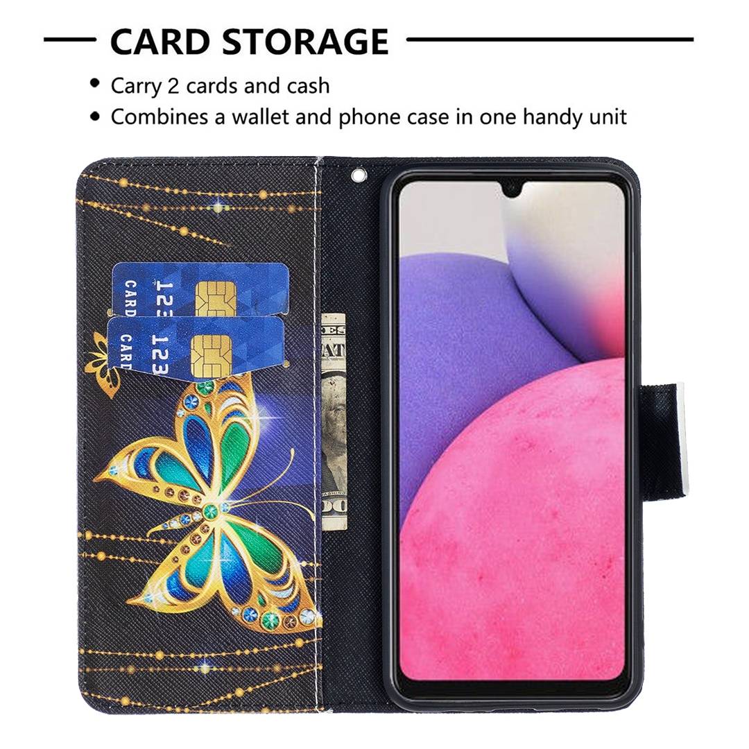Für Samsung Galaxy A33 5G Kunstleder Handy Tasche Book Motiv 6 Schutz Hülle Case Cover Etui Neu