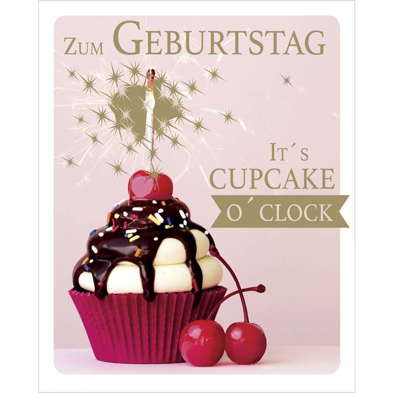 SUSY CARD Geburtstagskarte Snapshot "Cupcake"