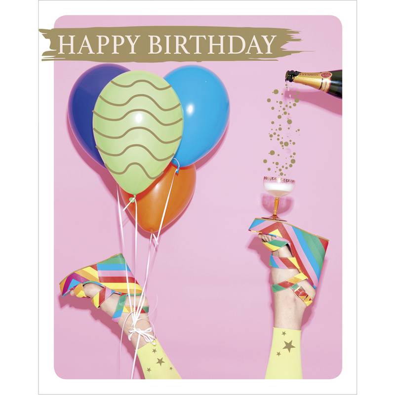 SUSY CARD Geburtstagskarte Snapshot "Luftballons"