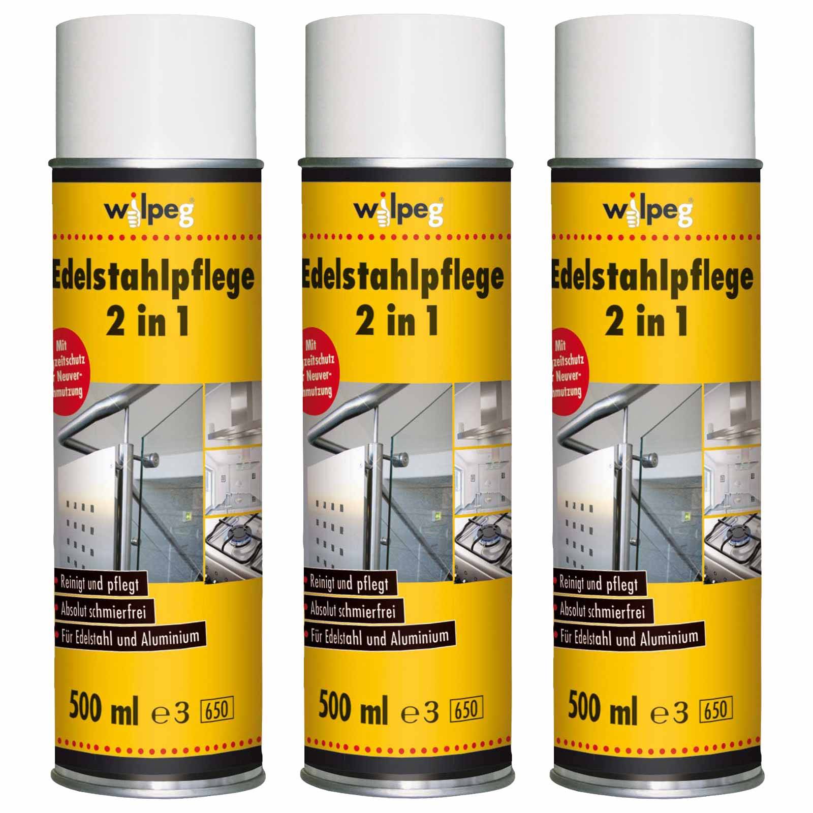 Wilpeg Edelstahlpflege 2in1 Sets - Menge:3