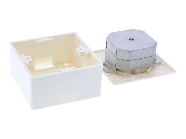 INLINE - Cat.5e Anschlussdose - AP/UP 2x RJ45 Buchse - RAL 9010 - weiß