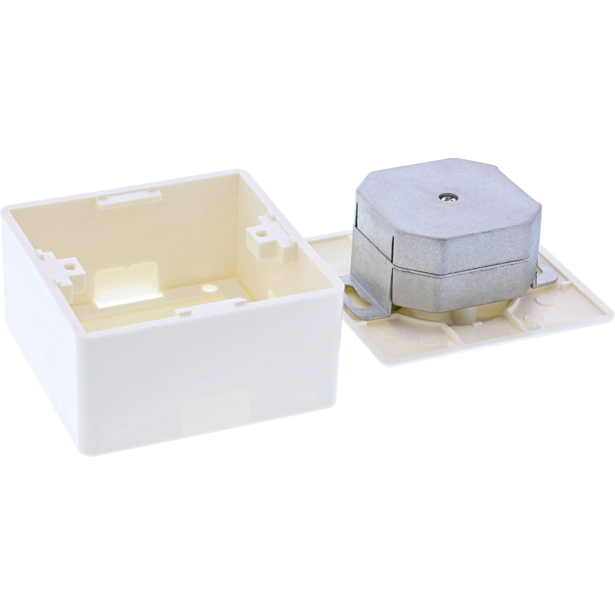 INLINE - Cat.5e Anschlussdose - AP/UP 2x RJ45 Buchse - RAL 9010 - weiß