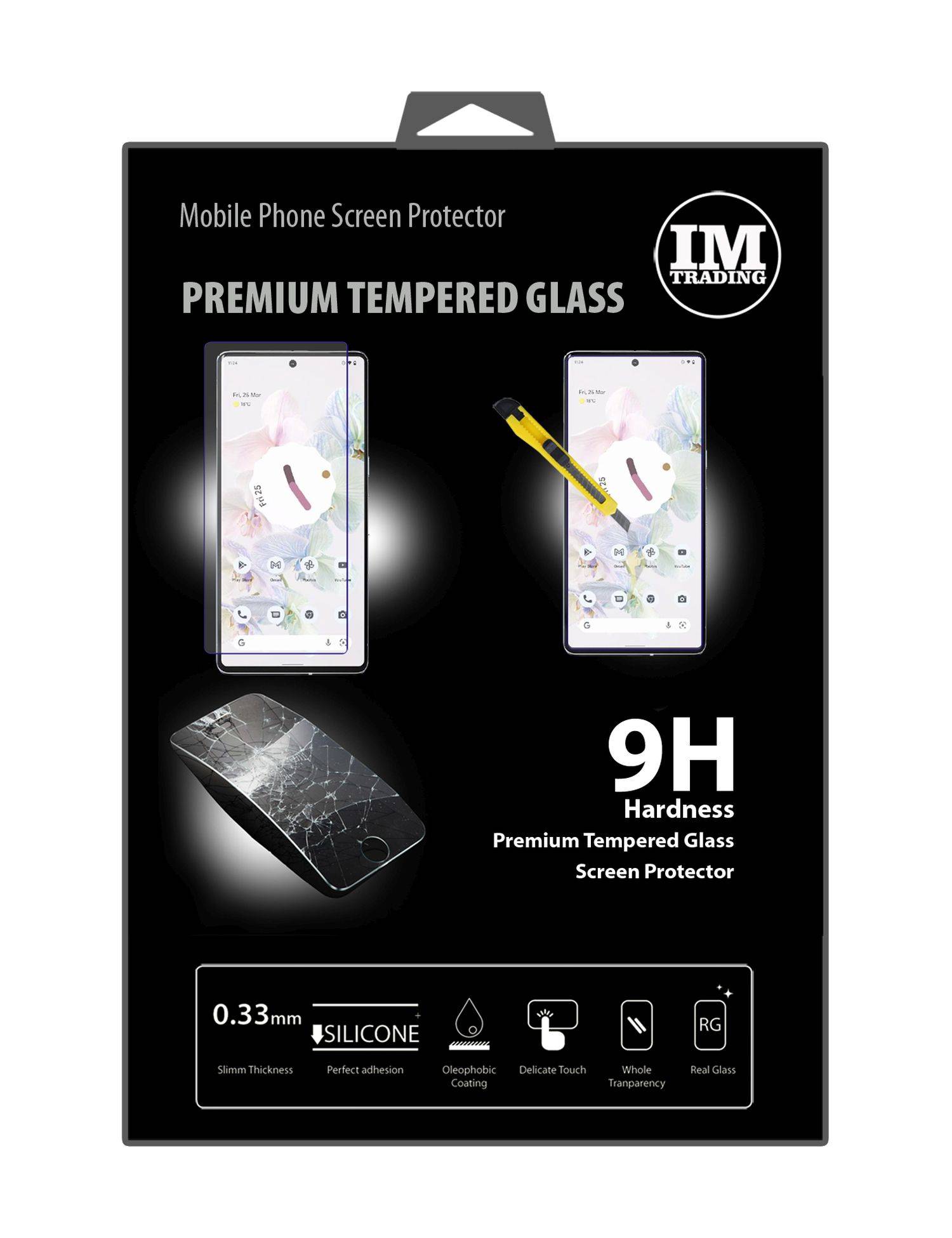 Schutzglas 9H kompatibel mit Google Pixel 7 Displayschutzfolie Passgenau Glas
