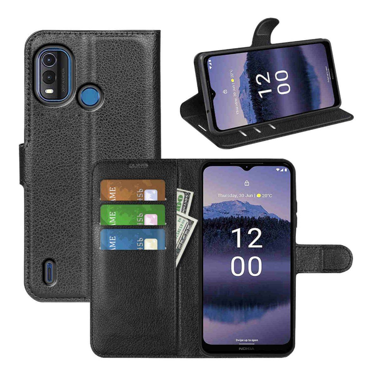 Für Nokia G11 Plus Handy Tasche Wallet Premium Schutz Hülle Case Cover Etuis Neu Zubehör Schwarz