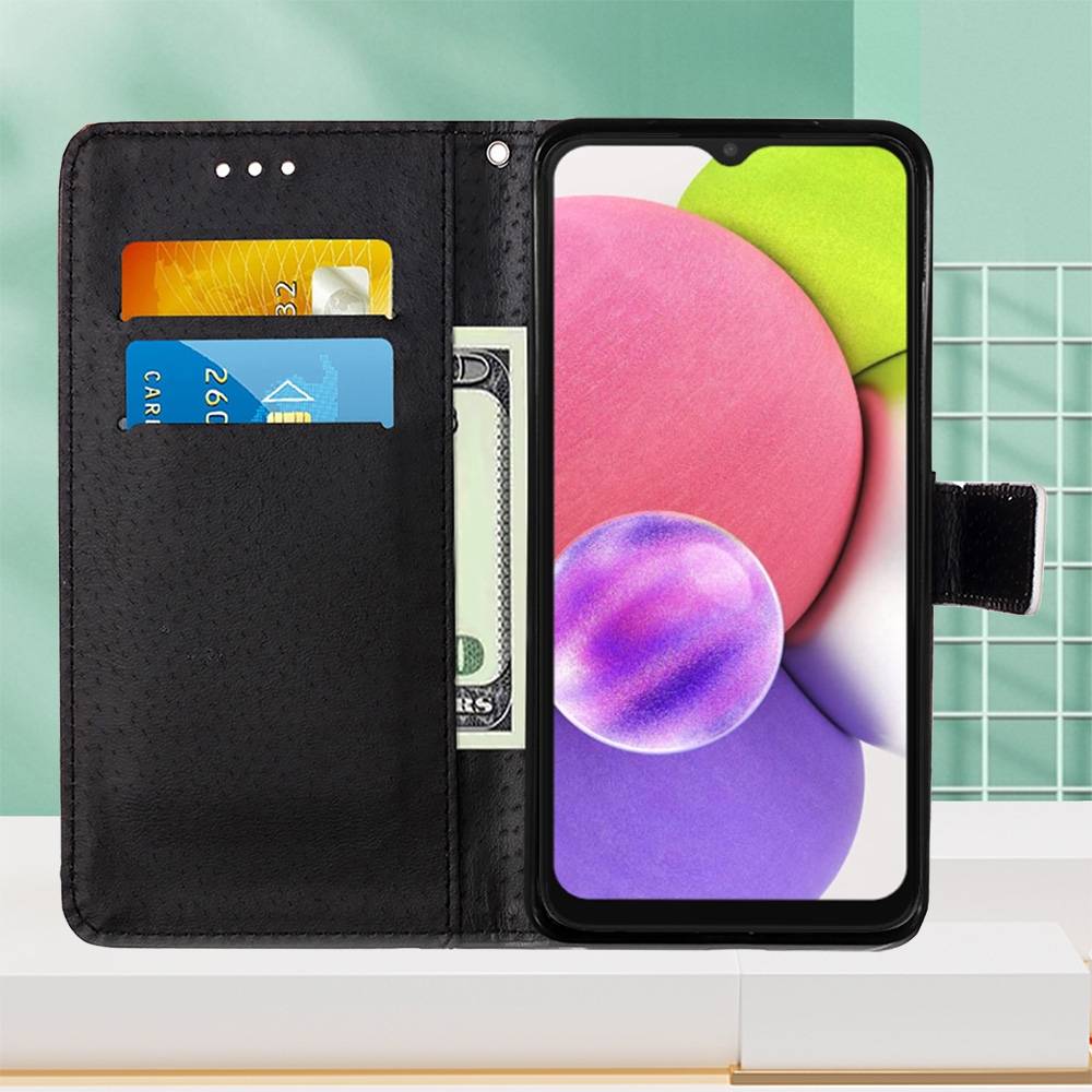 Für Samsung Galaxy A03s Kunstleder Handy Tasche Book Motiv 10 Schutz Hülle Case Cover Etui Neu