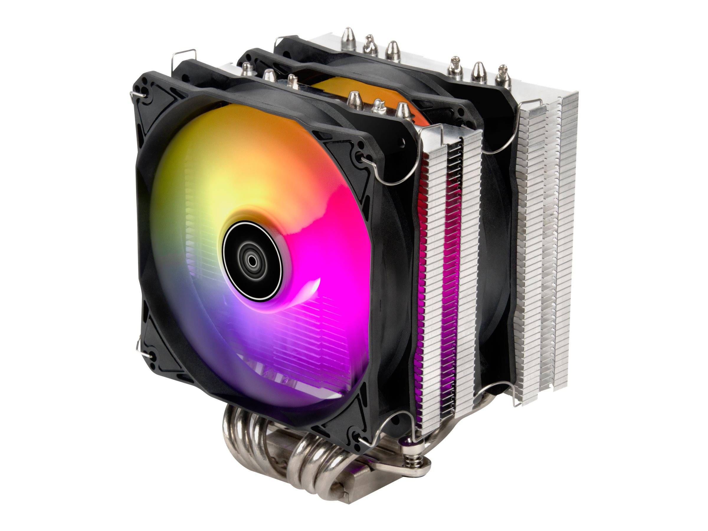 SilverStone Hydrogon D120 ARGB - Prozessor-Luftkühler - (für: LGA1156, LGA1155, LGA2011, LGA1150, LGA1151, AM4, LGA2066,