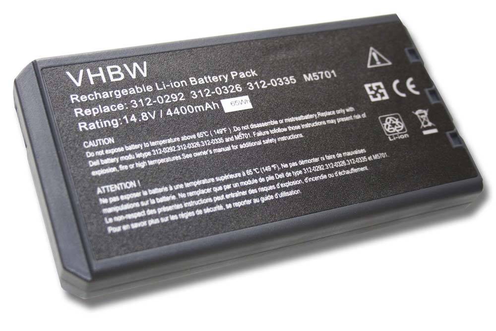 vhbw Akku kompatibel mit Dell Latitude 110L Notebook (4400 mAh, 14,8 V, Li-Ion)