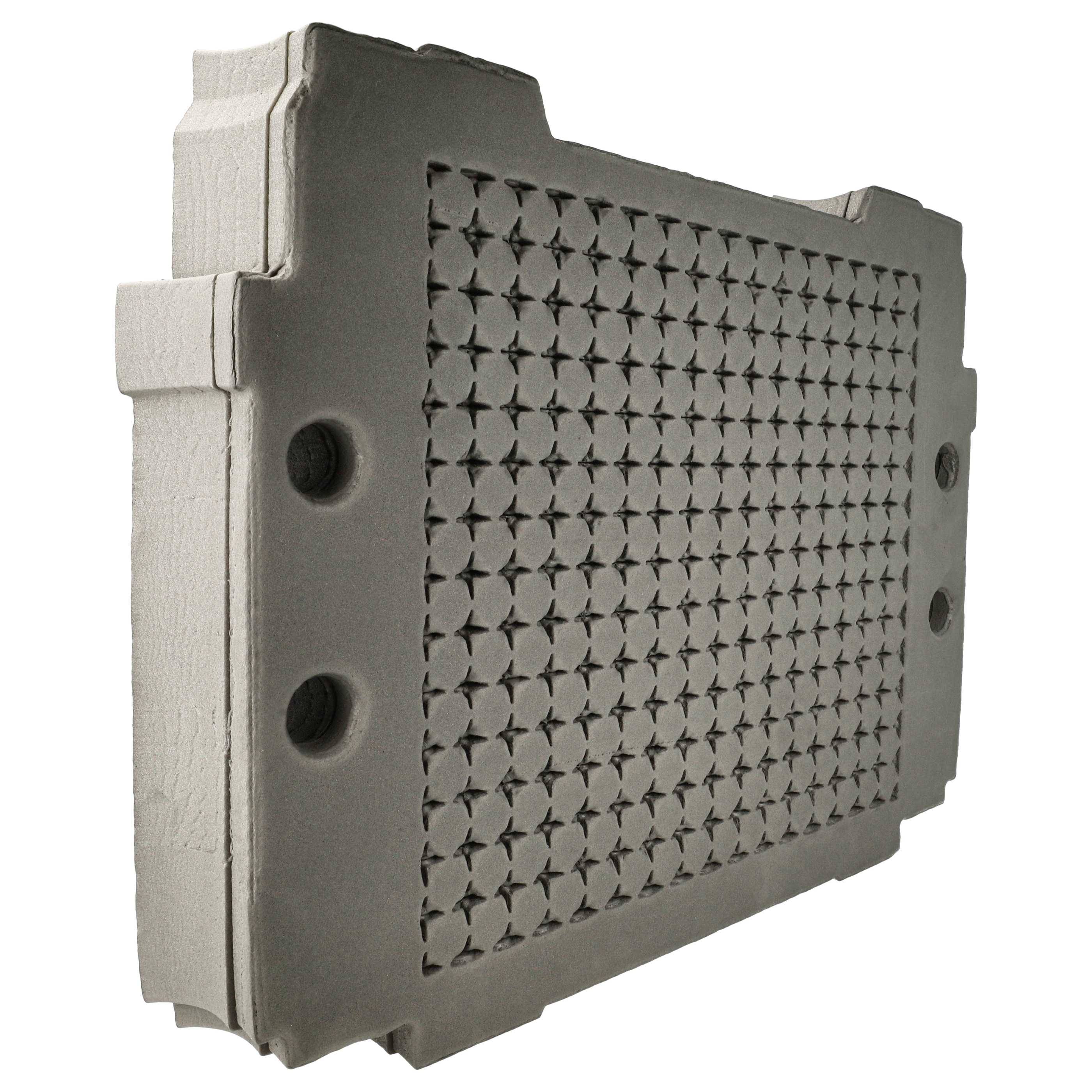 vhbw 2x Schaumstoffeinlage kompatibel mit Makita MAKPAC Werkzeugkoffer - Individuell Anpassbar, Schaumstoff / Hartschaum Anthrazit-Grau