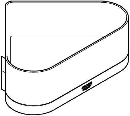 Grohe Eck-Duschablage SELECTION m Halterung co sun