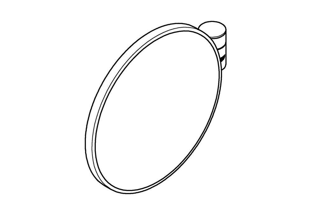 GROHE Kosmetikspiegel SELECTION 7-fache Vergrößerung chrom