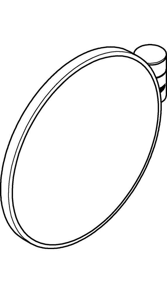 GROHE Kosmetikspiegel SELECTION 7-fache Vergrößerung chrom