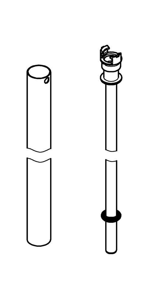 GROHE Ersatzrohr für Duschsysteme + 15cm chrom + 15 cm chrom