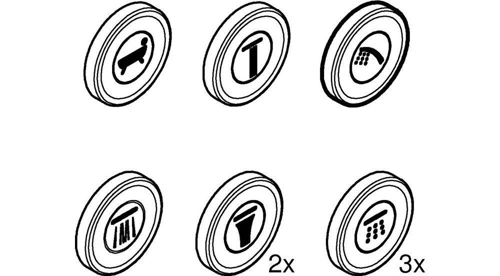 GROHE Symbolkappe SMARTCONTROL f UP-Armaturen