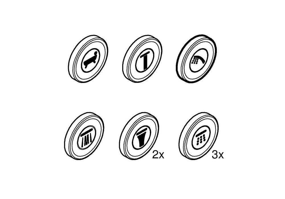 GROHE Symbolkappe SMARTCONTROL f UP-Armaturen